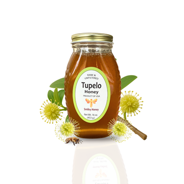Tupelo Honey - 16 oz Glass. Virgin & Slow-Spun. Now in Glass.