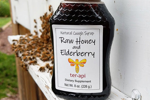 Raw Honey Elderberry bottle